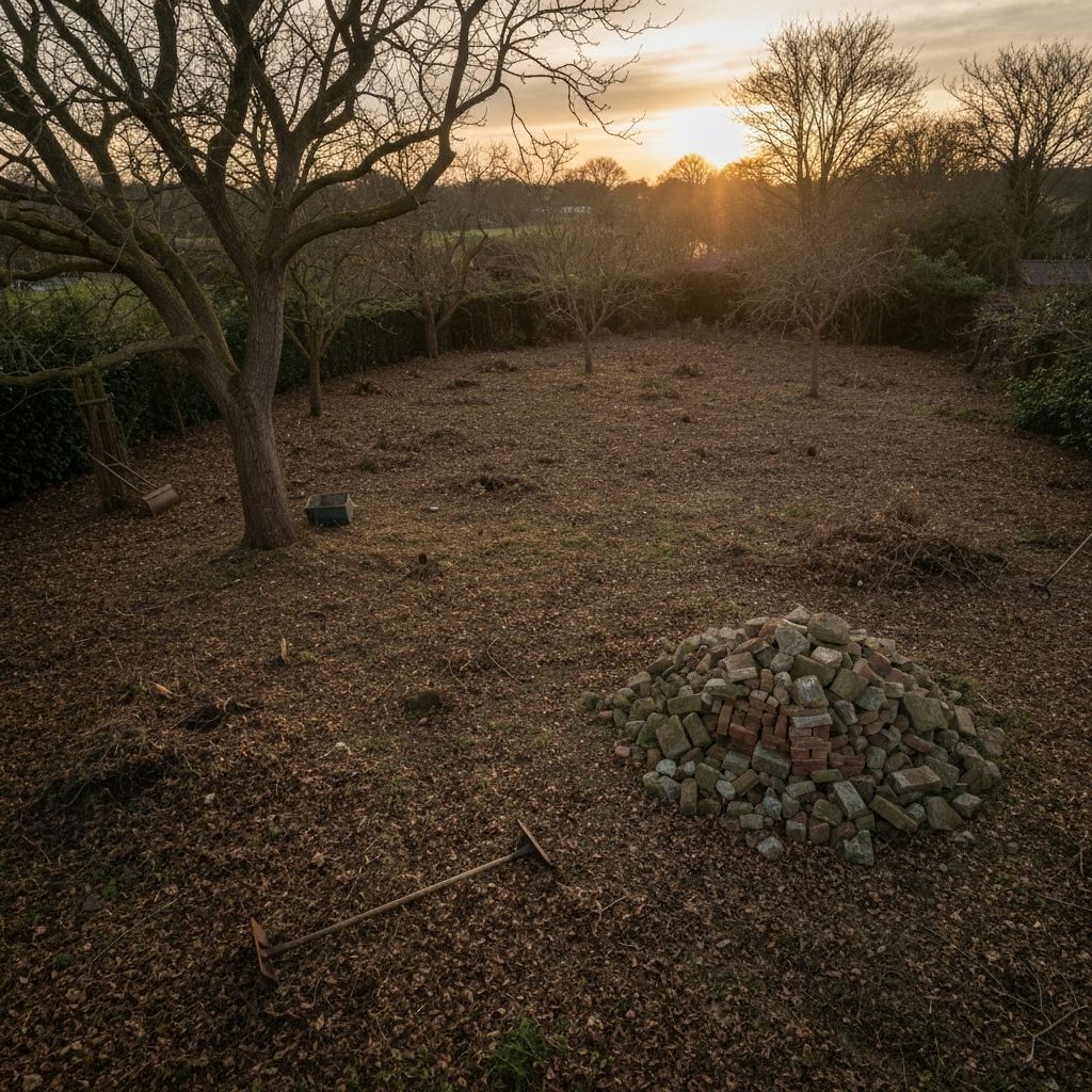 Oude tuin verwijderen
